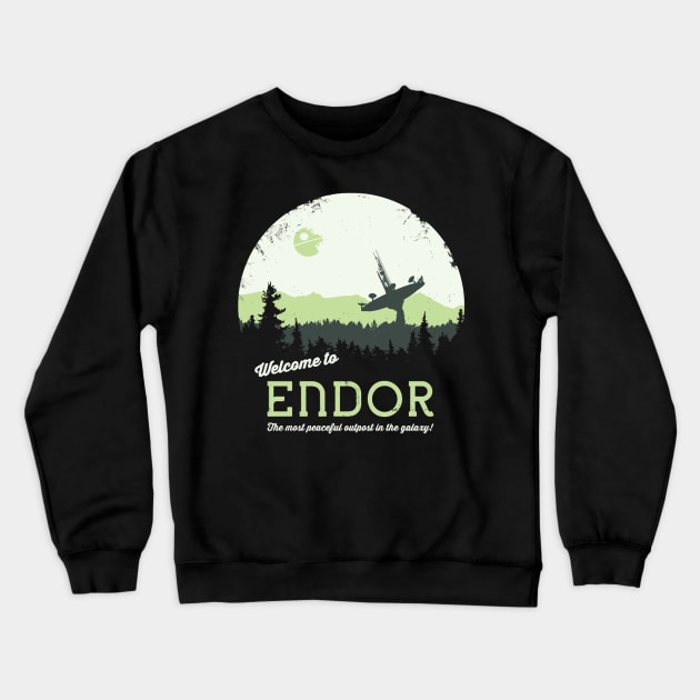 Welcome To Endor Crewneck Sweatshirt by KimberleeScomapu